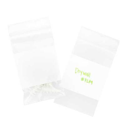 LDPE Zip Bags with White Block, 4 mil 3