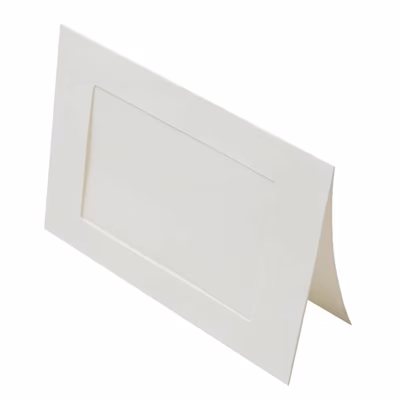 5 1/8" x 7" Natural Frame Card with 4" x 6" Window Cut for 4 1/4" x 6 1/4" to 5" x 7" print 25 Pieces