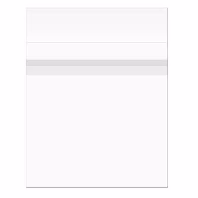 Protective Closure Flap Seal Clear Sleeve Great For Artwork and Photography |Bag Size: 20 1/2" x 28 3/8" 100 Bags Crystal Clear Bags