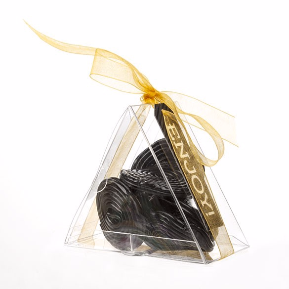 Clear Triangular Box - Great for Pastries Graduation and Wedding Favors Box Size: 4" x 2" x 3 1/2" 25 Boxes Crystal Clear Boxes