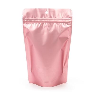 Rose Gold Medium Food Safe Gusset Zipper Pouch Bags High Barrier - Holds 4 oz. Size: 5 1/8