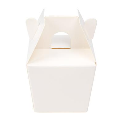 White Mini Take Out Boxes 25 Pieces 2 3/8" x 2" x 2 1/8" Clearbags