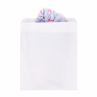 White Merchandise Bags 9 7/8