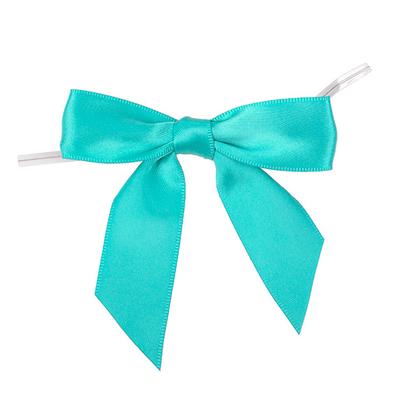 Turquoise Pre-tied Bow 3 1/2