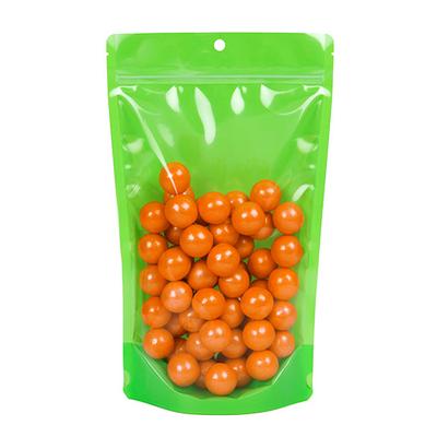 Green Neon Stand Up Pouch w/ Hang Hole 6 3/4
