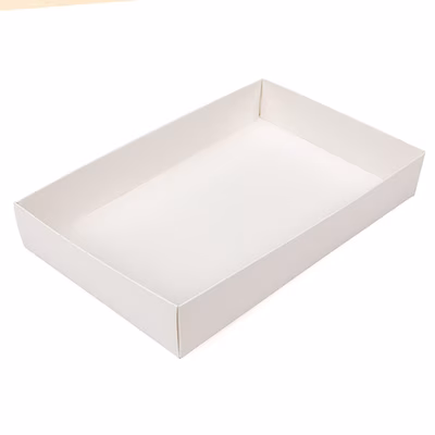 White Paper Box Bottoms 25 Pack 6
