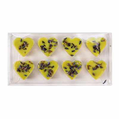 Clear Artisan Candy Box Set, Heart Insert 2 3/4" x 13/16" x 5 7/16" 25 pack