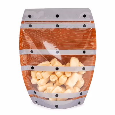 Barrel Shaped Pouch 6 1/2" x 3" x 8" 100 pack