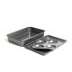 3pc Non-Stick Oven Tray Set with Large Roasting Pan, Baking Tray and Yorkshire Pudding Pan