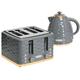 Kettle and Toaster Sets 1.7L Kettle 4 Slice Toaster Browning Control