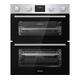 HISENSE BID75211XUK Electric Built-under Double Oven - Stainless Steel & Black, Stainless Steel