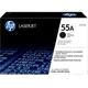 HP 55A Original Black Toner Cartridge, Black