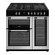 LOGIK LRC90S21 90 cm Dual Fuel Range Cooker - Silver, Silver/Grey