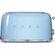 SMEG TSF02PBUK 4-Slice Toaster - Pastel Blue, Blue