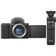 Sony ZV-E10 Mirrorless Vlogging Camera & GP-VPT2BT Shooting Grip Bundle - Body Only, Black