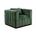 "Upton Lounge Chair in Cypress Green with 1 Toss Pillows - MOTI "
