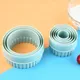 8 Pieces/Set Plastic Cupcake Round Cookie Cutter Dumpling skin cutter Cake Mould DIY Dough Shape