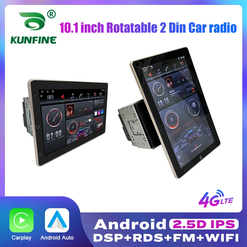 10,1 Zoll drehbarer vertikaler Bildschirm Autoradio 2 Din Android Multimedia DVD Player GPS Navigation Autoradio Carplay Android Auto