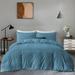 Clipped Jacquard Diamond Geometric Duvet Cover Set