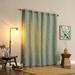 Sun Zero Satti Embroidered Leaf Total Blackout Grommet Curtain Panel, Single Panel