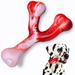 Dog Chew Toys for Aggressive Chewers Food Grade Durable Dog Chew Nylon Toy Big Indestructible Dog Toy Medium Puppy Teething Wishbone Toys