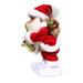 Tssuoun Christmas Santa Claus Toy Musical Electric Moving Dancing Singing Doll Xtmas Ornament Kids Holiday Birthday Craft Gift