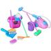 E-TING Miniature Mop Dust Pan Brush Broom Bucket Doll Housework Cleaning Supplies Tools Set Dollhouse Furniture Decoration Accessories for 7 - 11.5 inch Dolls Accessories