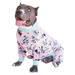 Tooth & Honey Big Dog Pajamas/Floral Dog Pajamas/Slim fit/Lightweight Pullover Pajamas/Full Coverage Dog pjs (Medium)