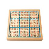 Arealer Wooden Sudoku Board Game with Drawer 81-Grid Chessboard Educational Puzzle Toys Train Logical Thinking Ability