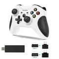 SUTENG Wireless Controller for Xbox One PC Game Controller 2.4GHZ Wireless Game Controller Compatible with Xbox One/One S/One X and PC with Built-in Dual Vibrationï¼ˆWhiteï¼‰