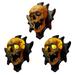 Rdeuod Holiday Home Walls Fine Horror Skeleton Night Light Wall Decorations Holiday Decorations B