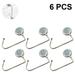 6 Pieces Purse Hook Hanger Sturdy Non-Slip Shinny Surface Metal Hook Handbag Hanger for Table Desk in Restraurant Bar Restroom Office Shool and Meeting Room