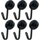 Coat hooks wall mounted 6pcs Magnetic Hooks 30LB Powerful Heavy Duty Magnet Hanger Wall Hanging Magnet Hooks Magnetic Base Home Storage Organization Key hooks wall mounted (Size : Australia)