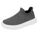 Quealent Little Kid Boys Shoes Tennis Shoes Boys Mesh Lightweight Breathable Fashion Casual Shoes Slip On Outdoor Sports Shoes Shoes Grey 11