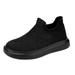 Quealent Little Kid Boys Shoes Tennis Shoes Boys Mesh Lightweight Breathable Fashion Casual Shoes Slip On Outdoor Sports Shoes Shoes Black 13