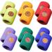 24 Pieces Sports Wristbands for Kids Colorful Wrist Sweatbands Cotton Terry Cloth Wristbands with 6 Basketball Design for School Students Teacher Sports Party Birthday Party Favors 6 Colors