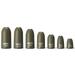 nako. 1/16 oz 10 Pack Tungsten Worm Weights Fishing Bullet Weights Fishing Sinkers Bundle kit for Texas Rig and Carolina Rig No Chip Green Pumpkin