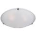 Maxim Malaga 20" Wide White Glass 4-Light Flush Mount Ceiling Light