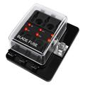 6 Way DC 12~32V Blade Fuse Box Holder Fuse Block with LED Warning Light Protection Cover for Automotive Car Boat Marine Trike with Detailed Instruction Manual