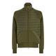 Tommy Hilfiger Herren Sweatjacke MIX MEDIA ZIP THRU STAND COLLAR, oliv, Gr. L