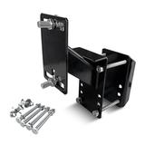 HOXWELL Spare Tire Carrier Spare Tire Bracket for Utility Trailer Powder Coat Steel Black Boat Trailer Tire Mount Fits Most Lugs Wheels Easy to Install