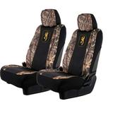 Browning Universal Front and Bench Seat Covers Water Resistant for Car Truck and SUV 2-Pack
