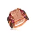 Le Vian Chocolatier® Ring Featuring 4.5 Ct. T.w. Peach Morganite™, 7/8 Ct. T.w. Passion Fruit Tourmaline™, 1/2 Ct. T.w. Chocolate Diamonds, 1/6
