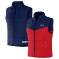 Men's NFL x Darius Rucker Collection by Fanatics Navy New England Patriots Colorblocked Full-Zip Vest