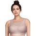 Plus Size Women's Full Figure Plus Size No-Bounce Camisole Elite Sports Bra Wirefree #1067 Bra by Glamorise in Rose Tan (Size 46 D)