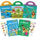 Reusable Sticker Books for Kids 5PCS Sticker Activity Book for Toddlers 1-3 Car Animal Ocean Zoo Farm Stickers Educational Toys Learning Books for Toddlers Girls Boys Birthday Christmas Gifts