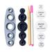 Button Maker Machine DIY Button Craft Set Flat Back Button Covers DIY Button Craft Fabric Covered Buttons Handmade Cover Button for Luggage
