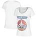 Women's White Top Gun Jet Graphic Scoop Neck T-Shirt