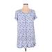 Lauren by Ralph Lauren Casual Dress - Shift: Blue Floral Dresses - Women's Size X-Large