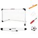 LZHDZQD Football Goal, Goal Posts For Kids, Foldable Football Goals and Kids Football Set, 115x80cm White Football Goals for the Garden/Indoor/Outdoors, Let More Children Fall in Love with Football